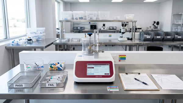 Syringe Leak Testing Machine Setup for Disposable and Prefilled Syringe QC