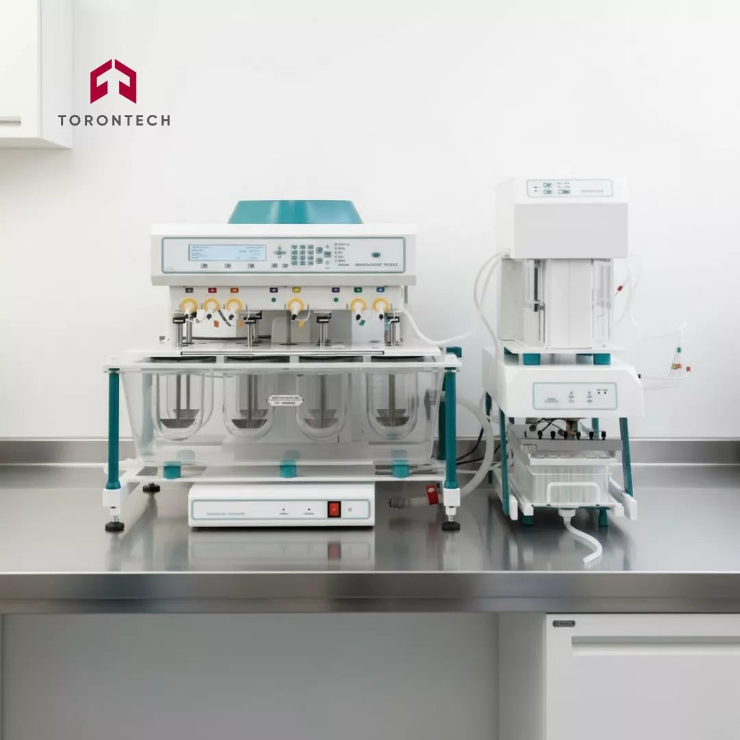 8-Station Dissolution Tester with DC Sample Collector 